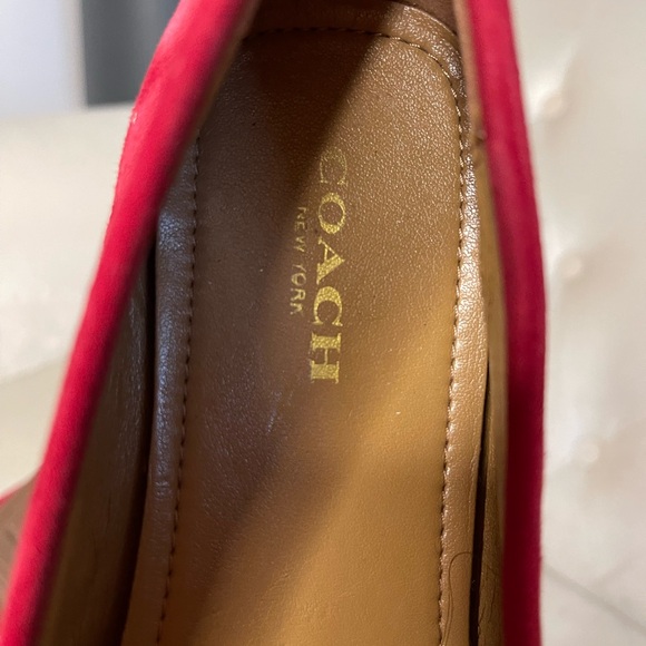 Red Coach loafers - Picture 3 of 3